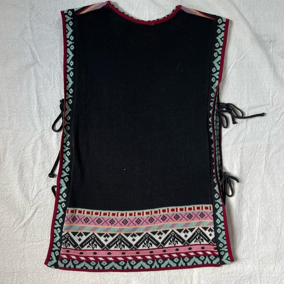 Vintage sweater vest with side ties - Picture 3 of 3